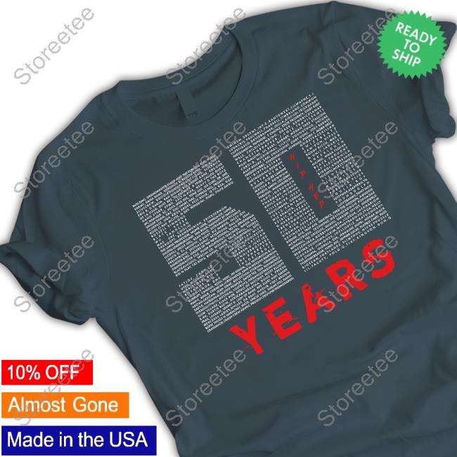 "50 Years" Of Hip Hop Limite Edition T-Shirt